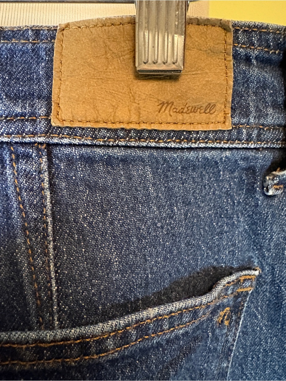 Madewell The Perfect Vintage Straight-Leg Jeans in Dark Blue - Picture 6 of 10